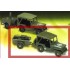 Miniature Jeep U.S. + remorque accessoires kaki