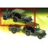 Miniature Jeep U.S. + remorque cantine kaki