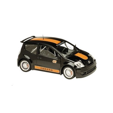 Miniature Citroen C2 Tuning noire/orange