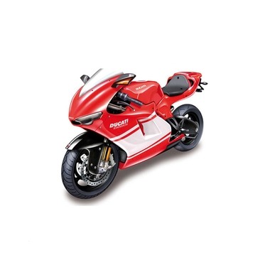 Miniature Ducati Desmosedici RR blanche/rouge 2007