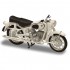 Miniature BMW R69S blanche 1960