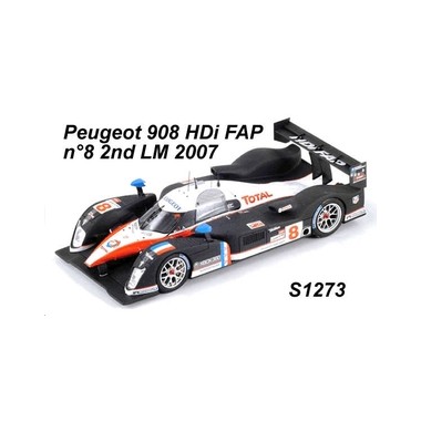 Miniature Peugeot 908 HDi FAP Sarrazin N°8 2è Le Mans 2007