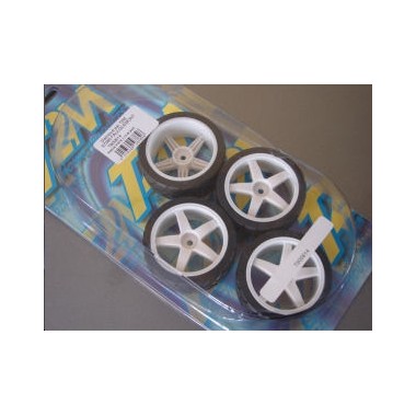 Roues de voiture R/C asphalte echelle 1/10, jeu de 4