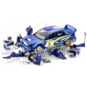 Figurines maquettes Equipe assistance mécanique Subaru