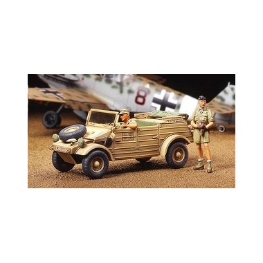 Maquette Kubelwagen Type 82 + 2 figurines, 2ème GM Afrika Korps