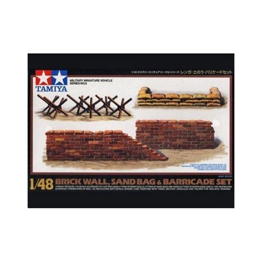 Maquette Mur de Briques, Barricade et sacs de sable