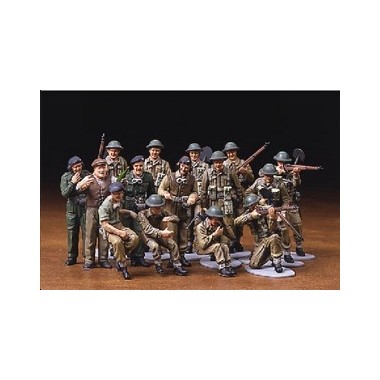 Figurines maquettes Infanterie britannique, Europe 2ème GM