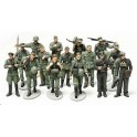 Figurines maquettes Infanterie allemande en manoeuvre, 2ème GM