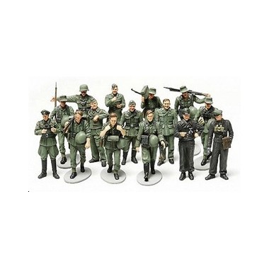 Figurines maquettes Infanterie allemande en manoeuvre, 2ème GM