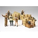 Figurines maquettes Infanterie Afrika Korps, Diorama 2ème GM