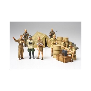 Figurines maquettes Infanterie Afrika Korps, Diorama 2ème GM