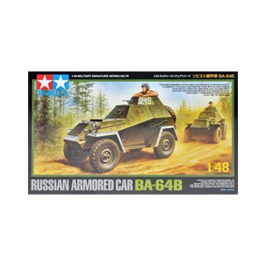 Maquette Automitrailleuse Russe BA-64B, 2ème GM 