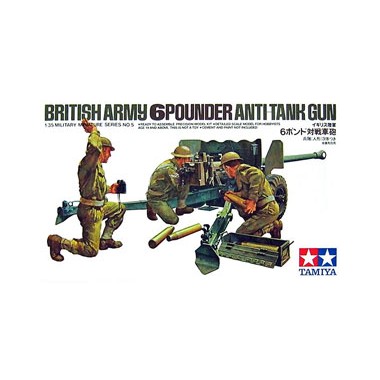 Maquette British Army 6 Pounder Anti-Tank Gun, 2eme GM