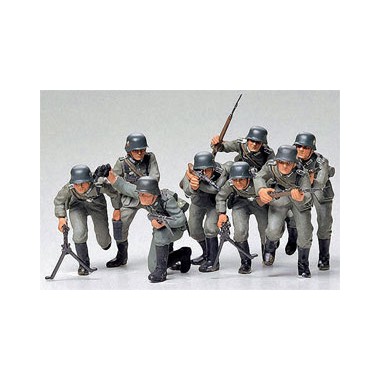 Figurines maquettes Troupes d'assaut allemandes , 2ème GM 
