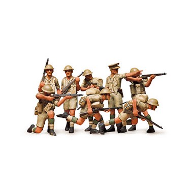 Figurines maquettes "Rats du Désert" 8eme armee britannique , 2ème GM  