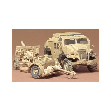 Maquette British 35 Pounder Gun et Quad Tractor, Epoque moderne