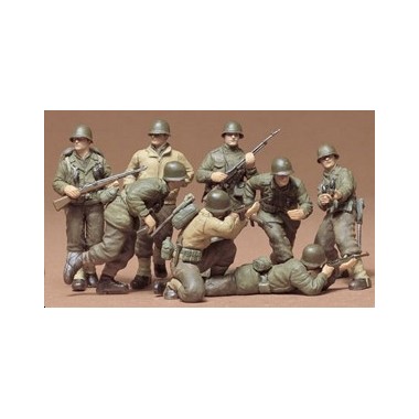 Figurines maquettes Infanterie U.S. Front de l'Ouest, 2ème GM