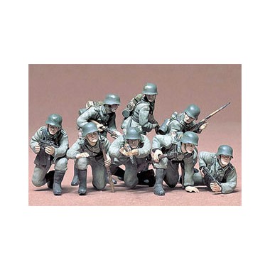 Figurines maquettes Panzergrenadiers allemands, 2ème GM 