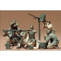 Figurines maquettes Equipage canon et mortier U.S,- 2ème GM