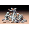 Figurines maquette Mortier allemand et servants, 2eme GM