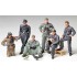 Figurines maquette Tankistes allemands au repos, 2eme GM