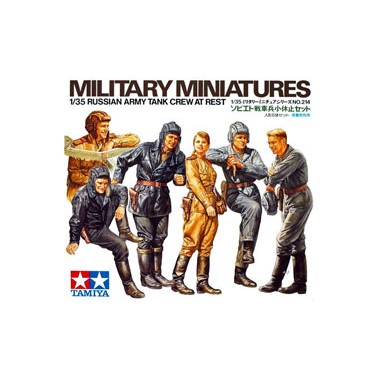 Figurines maquette Tankistes soviétiques au repos, 2eme GM