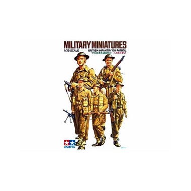Figurines maquette Infanterie britannique en patrouille, 2eme GM
