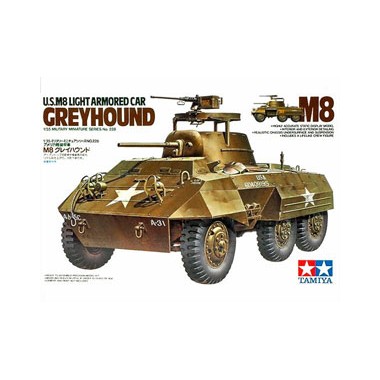 Maquette U.S. M8 Light Armored Car Greyhound, 2eme GM