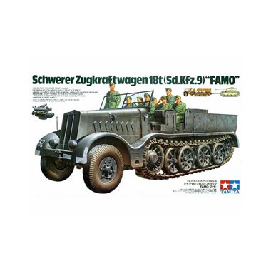 Maquette Schwerer Zugkraftwagen 18t (Sd.Kfz.9) Famo, 2eme GM
