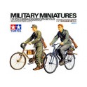 Figurines Maquette Soldats allemands en Vélo, 2eme GM