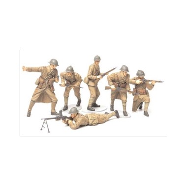 Figurines maquettes Infanterie française, 2ème GM 1940