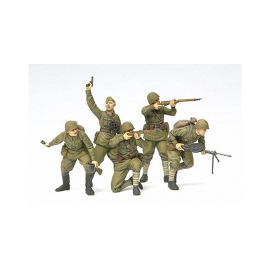 Figurines maquettes Infanterie d'assaut soviétique, 2ème GM 1941/1942