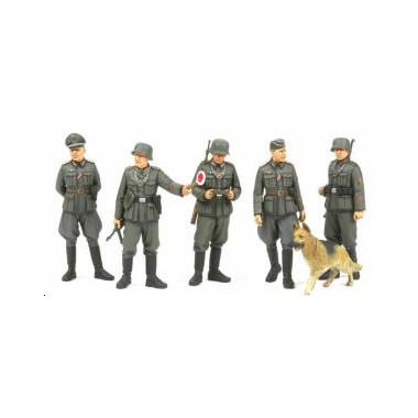 Figurines maquettes Feldgendarmerie, 2ème GM