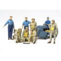 Figurines maquettes pilotes et personnel U.S. Navy, 2ème GM