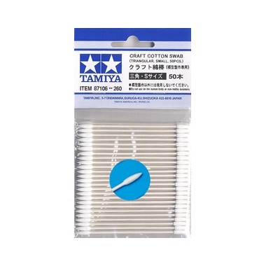Coton-tiges de modeliste, embouts triangulaires taille fine