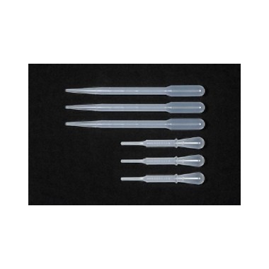 Pipettes pour dosage de peintures, 3 longues, 3 courtes