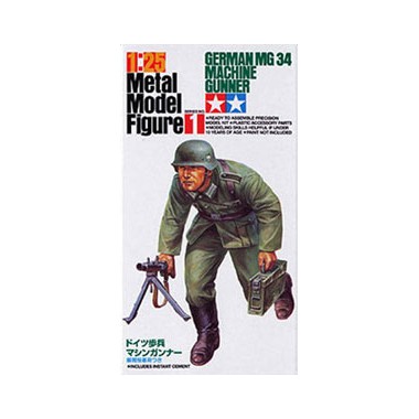 Figurines maquettes German MG34 Machine Gunner, 2ème GM