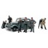 Maquette Citroen Traction + 7 figurines allemandes, 2ème GM