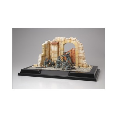 Figurines maquettes Mortier allemand, Diorama 2ème GM France 1940