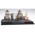Figurines Police militaire allemande, Diorama 2ème GM Norm. 1944