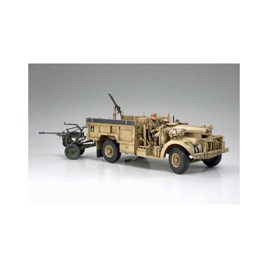 Maquette L.R.D.G. Command Car britannique canon Breda 20mm, 2ème GM