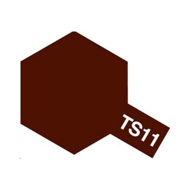 Tamiya TS11 Marron brillant, bombe de peinture 100 ml