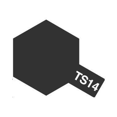 Tamiya TS14 Noir brillant, bombe de peinture 100 ml