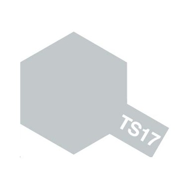 Tamiya TS17 Aluminium brillant, bombe de peinture 100 ml
