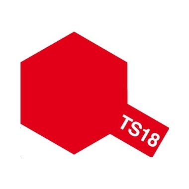 Tamiya TS18 Rouge métallisé, bombe de peinture 100 ml