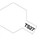 Tamiya TS27 Blanc mat, bombe de peinture 100 ml