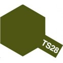 Tamiya TS28 Olive terne, bombe de peinture 100 ml