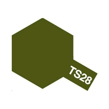 Tamiya TS28 Olive terne, bombe de peinture 100 ml