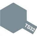 Tamiya TS32 Gris brumeux mat, bombe de peinture 100 ml