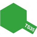 Tamiya TS35 Vert pré brillant, bombe de peinture 100 ml